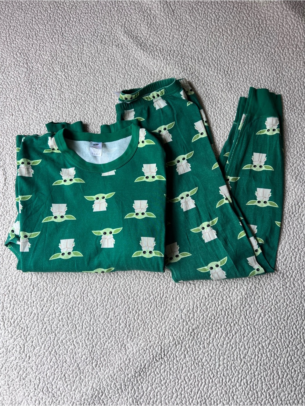 Hanna Andersson Adult Unisex Star Wars The Mandalorian Long John Set Top Bottom